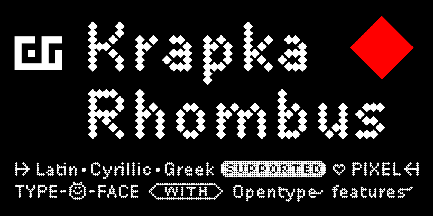 DR Krapka Rhombus Font